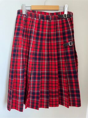 Geoffrey (Tailor) Highland Crafts Pure New Wool Kilt Vintage Scottish Tartan